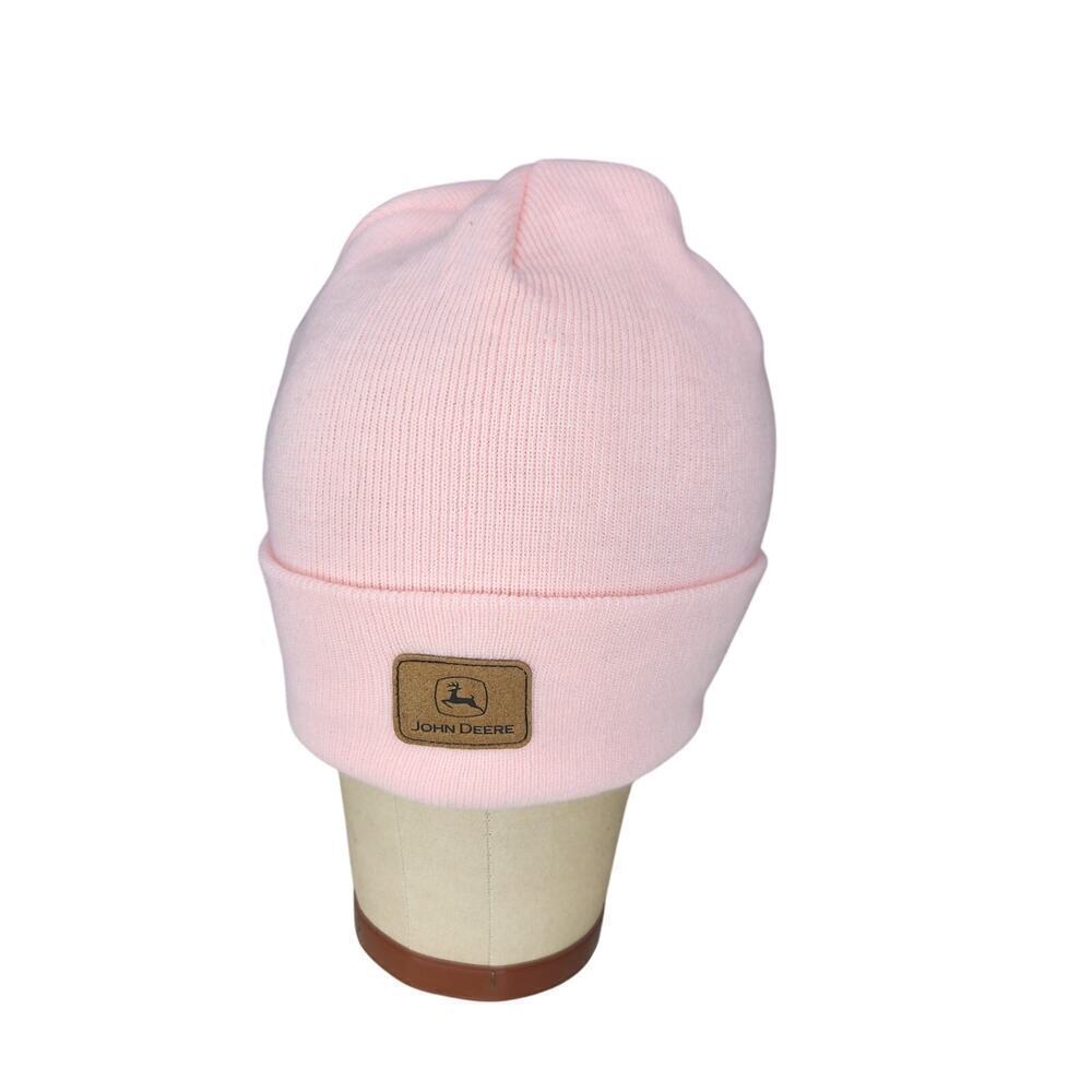 John Deere Pink Knit Winter Hat Beanie